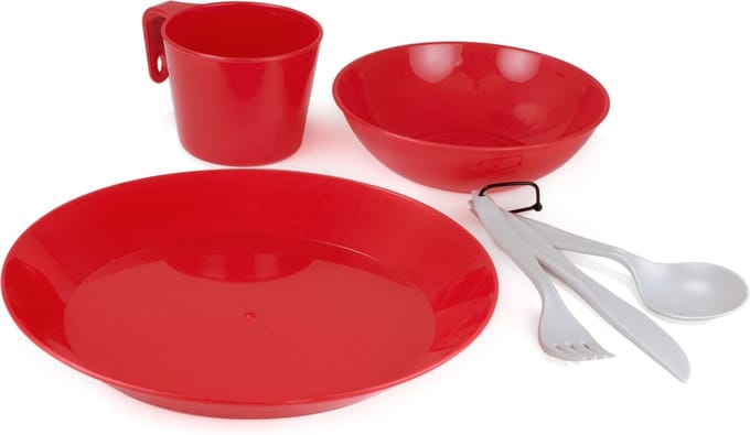 Cascandian 1 persoon tafel set rood
