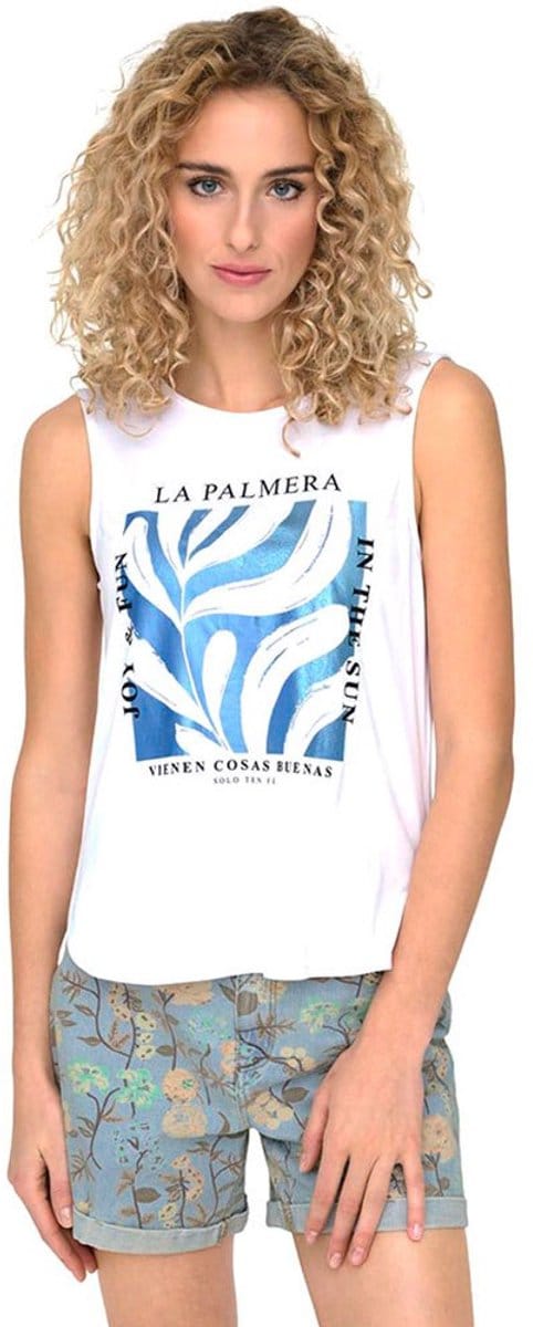 ONLY - ONLFREE LIFE S/L ART TOP BOX - Dames - Tank tops