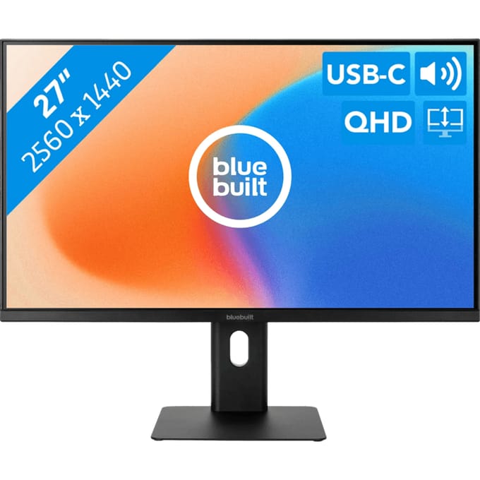 BlueBuilt 27 inch Quad HD Monitor met USB C