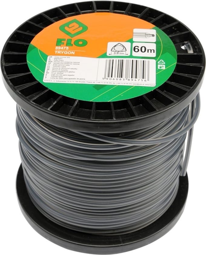 FLO Trygon - Snijlijn - 3.0mm x 60m - Dubbel Polymer - Versterkte Kern