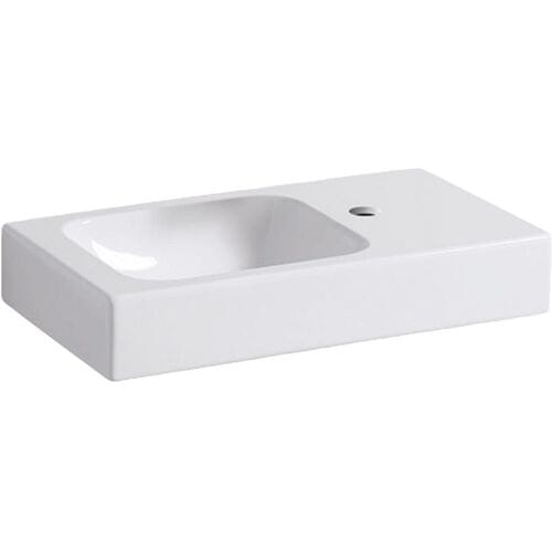 Geberit iCon hand wash basin 53 cm with shelf right 124053000