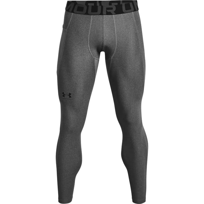 Under Armour HeatGear Legging Heren - thermobroek - grijs - Mannen