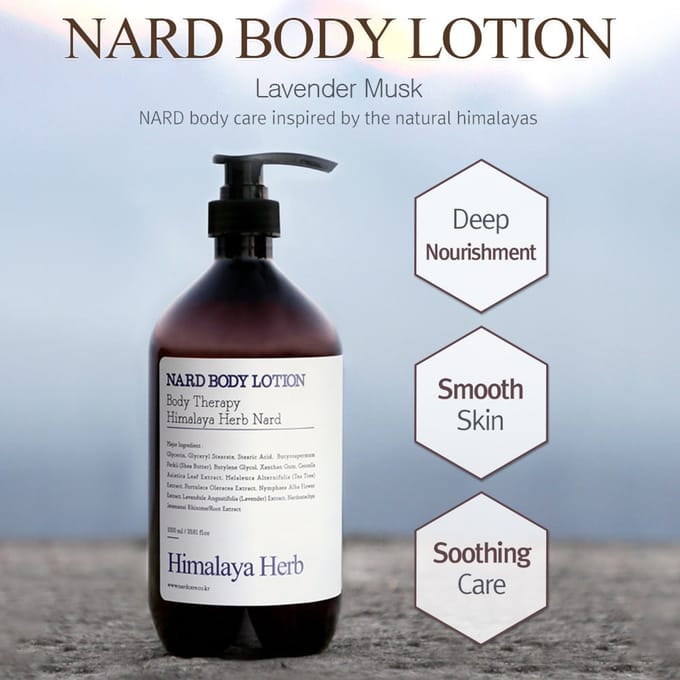Nard Bodylotion Lavendel Musk 1000ml ORIGINELE WINKEL white