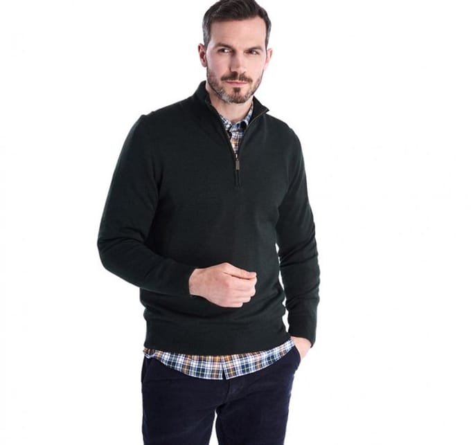 Barbour Gamlan half zip mkn1213ol51 olive M