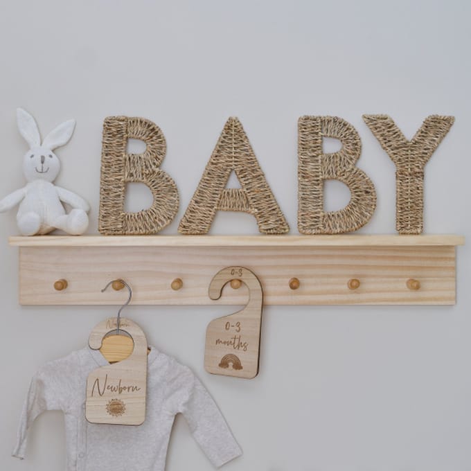 Ginger Ray - Ginger Ray - Rieten Letters BABY