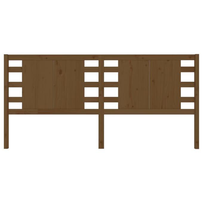 vidaXL - Hoofdbord - 126x4x100 - cm - massief - grenenhout - honingbruin