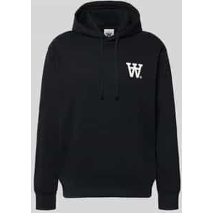 Hoodie met logoprint en kangoeroezak