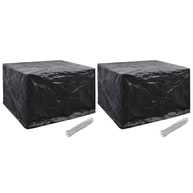 vidaXL - Tuinmeubelhoezen - 2 - st - 8 - ogen - 135x135x90 - cm