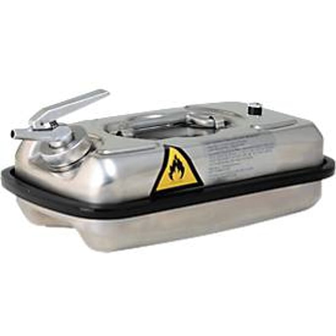 Doseer jerrycan, van rvs, 5 l