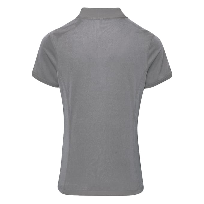 Premier Dames/dames Coolchecker korte mouw Pique Polo T-Shirt (Donkergrijs)