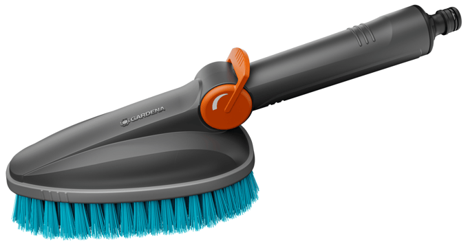 GARDENA Cleansystem handborstel M Hard - met slangaansluiting