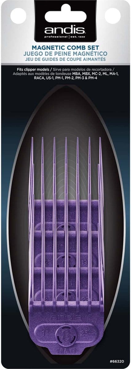 Andis Single Magnetic Comb Set Large, 4pcs