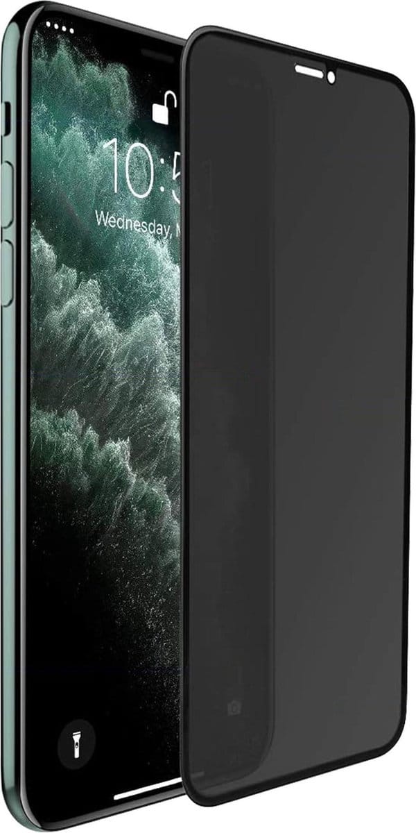 Privacy Screenprotector geschikt voor iPhone 11 Pro / XS / X - FullGuard Glas Screen Protector