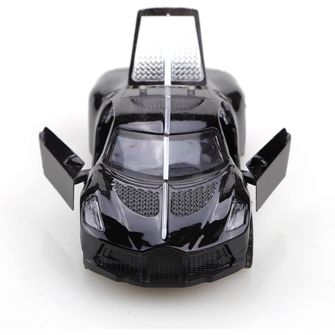 Zak 1:43 Legering Auto Bugatti La Voiture Noire Race Pull-Back Auto Kinder Speelgoed Met Drie Openbare Deuren