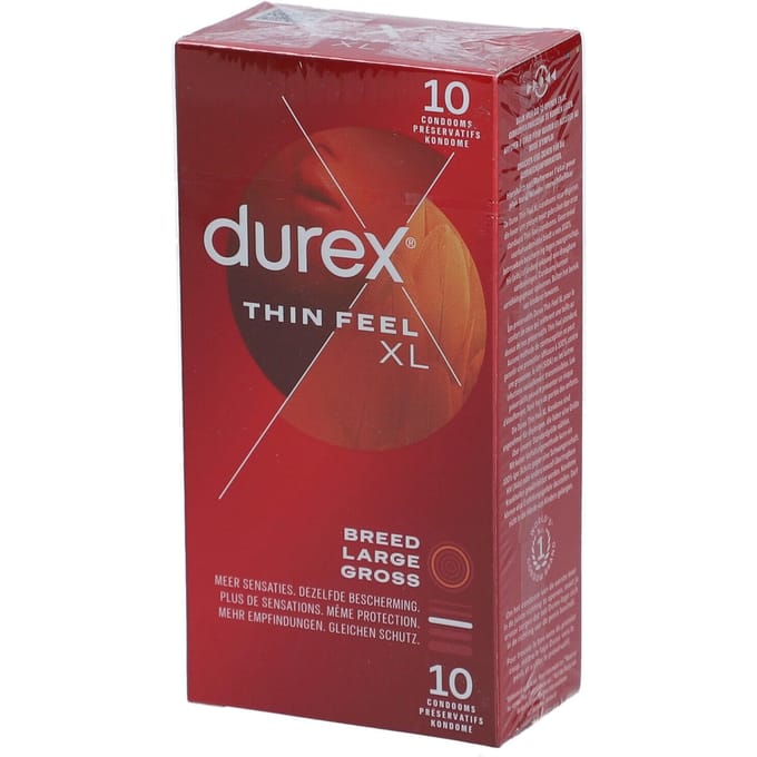 Durex Thin Feel Xl Condoms 10 Condooms