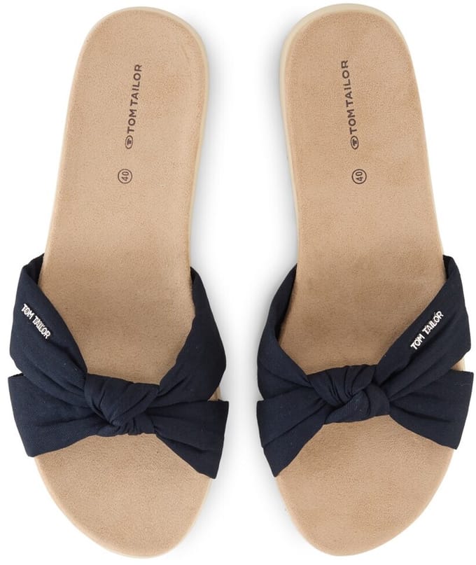 Tom Tailor - Platte sandalen met zachte zool - Maat 38 - navy