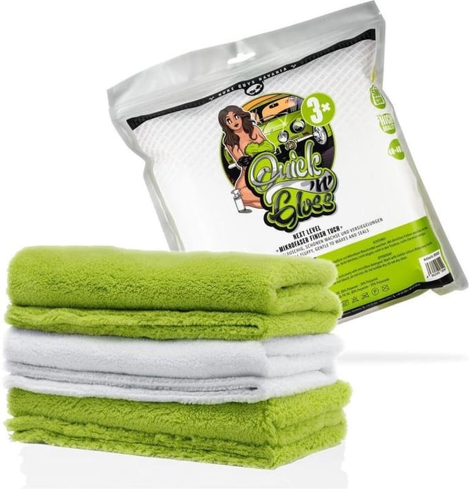 Nuke Guys Quick 'n' Gloss Microfiber Cloths - 3-pack