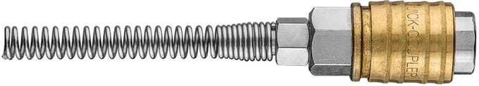 NEO Serie - Snelkoppeling voor Compressor - Roestvrij Stalen en Messing - 4 x 6 mm