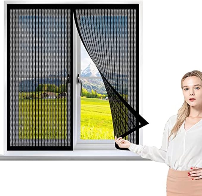 Transparant Vliegengaas 90 x 195 cm voor Ramen