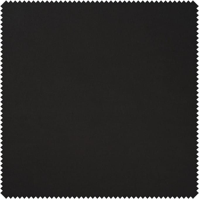 Polyester stof Peach Skin "Uni" - Zwart