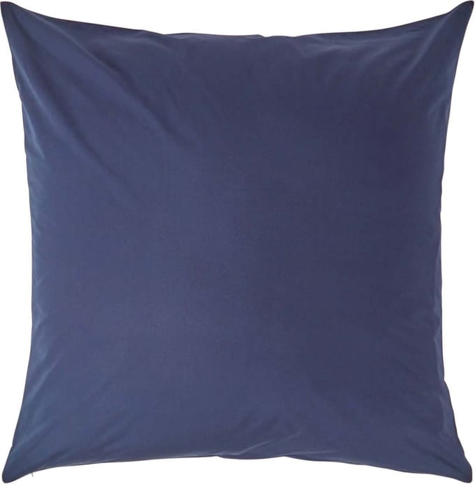 Homescapes Kussensloop 80x80 cm – Marineblauw – 100% Egyptisch Perkal Katoen – 200 TC