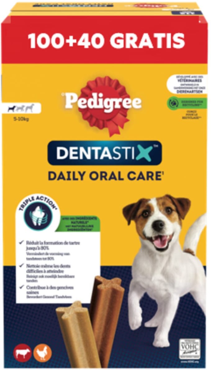 Pedigree Hondensnack Multipack Dentastix S - 100 + 40 stuks