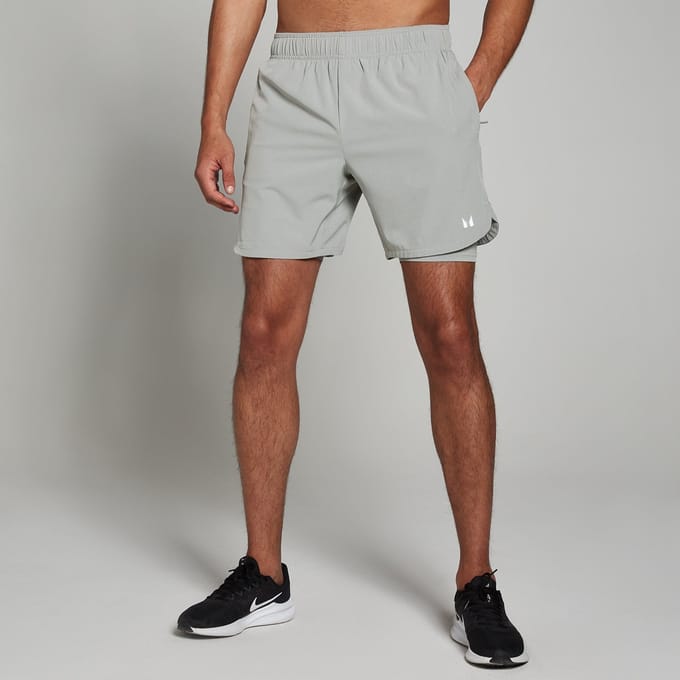 MP 2-in-1 trainingsshort voor heren - Stormgrijs - XL
