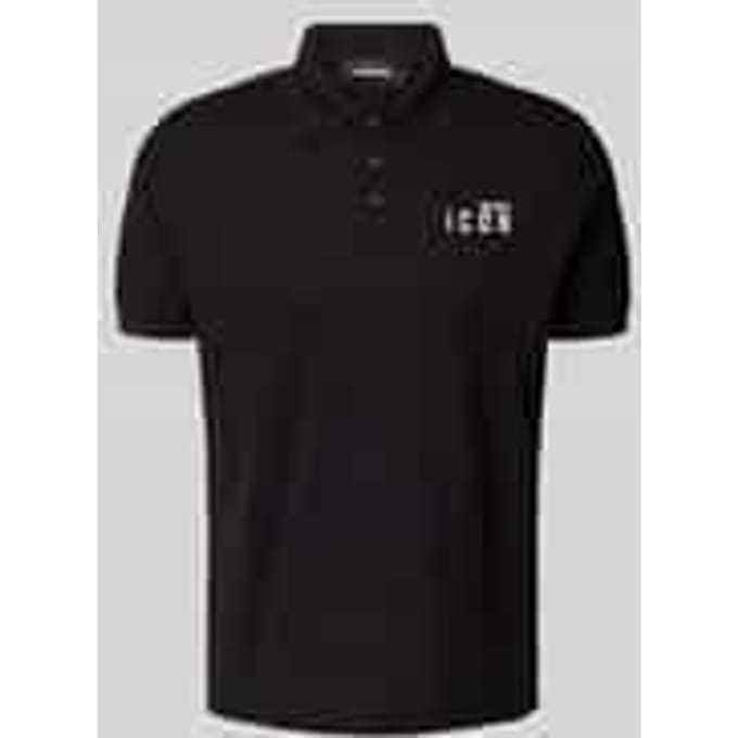 Poloshirt met labelprint