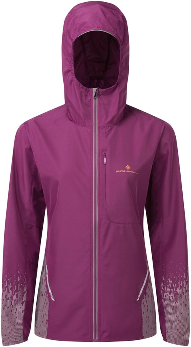 Ronhill | Dames | Tech Reflect Jacket | Blackcurrant/Reflect | Reflecterende Hardloop Jas | Maat S