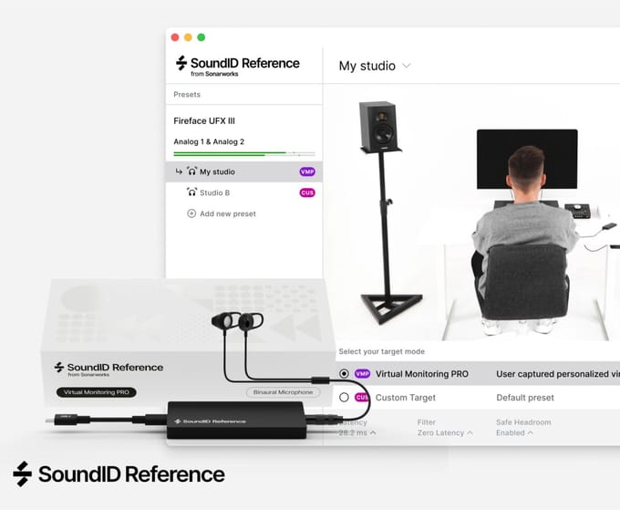 SONARWORKS SoundID Reference Virtual Monitoring PRO with Mic - Audio Tool Software