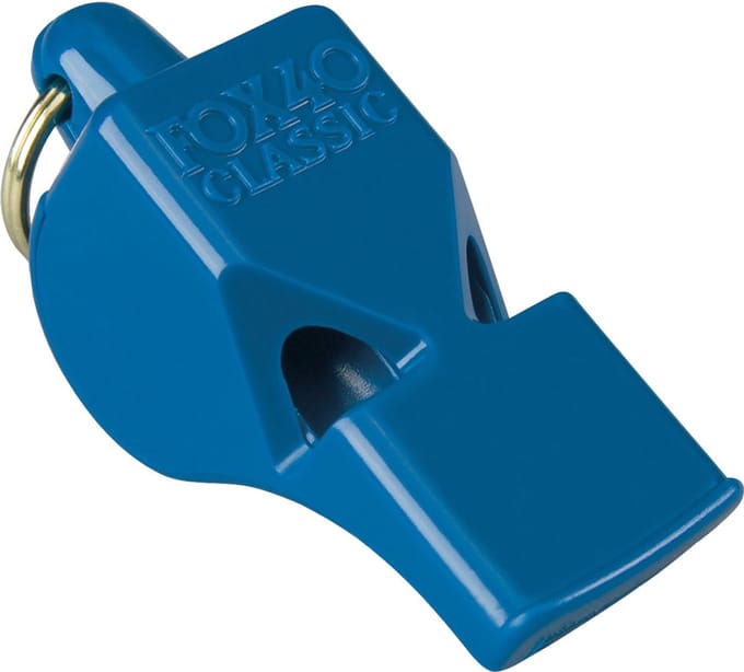 Fox 40 Classic scheidsrechtersfluitje met koord - Blauw