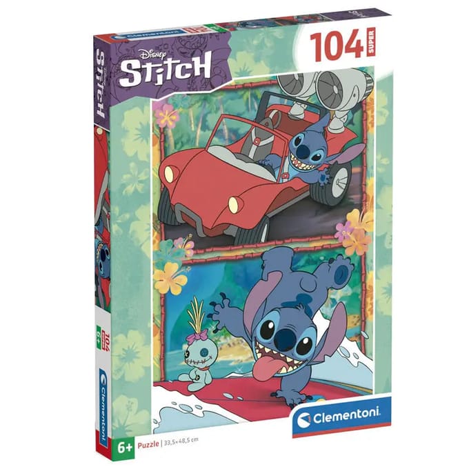 Clementoni - Puzzel - 104 Stukjes - Stitch Disney Avontuur - Vanaf 6 Jaar