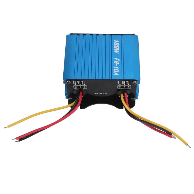 Régulateur de tension d'alimentation 22‑28V Entrée vers 12V Sortie pour Voiture Bateau Solaire Énergie Éolienne blue