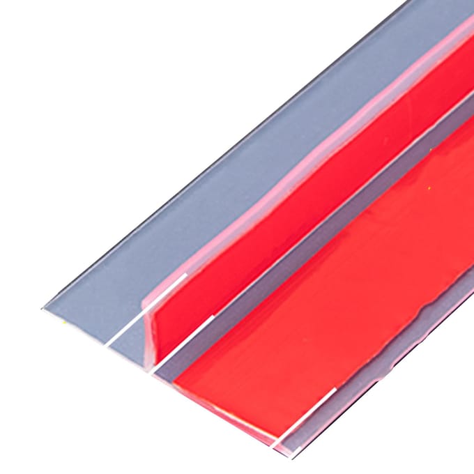 T-vormige afdichtstrip transparant siliconen winddicht waterdicht dubbelzijdig zelfklevend 6m deurdichting pink