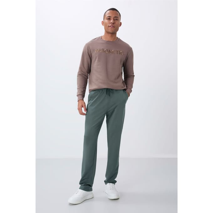 Heren Regular-Fit Katoenmix Sweatpants