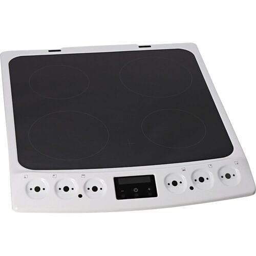 AEG glasplaat met kader, wit, 60cm 140230610259