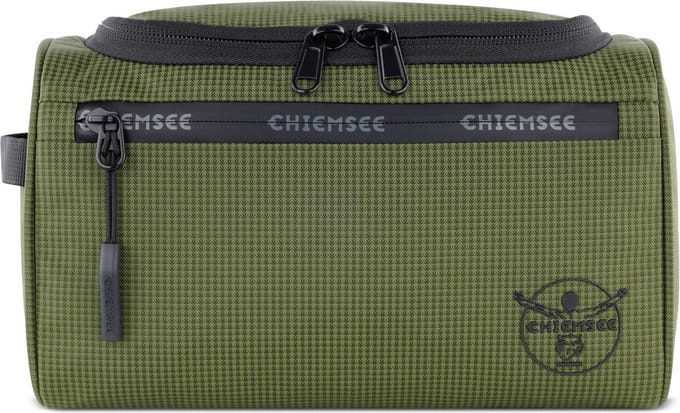 Chiemsee Light N Base Toilettas 24 cm - 4 L - Ritssluiting - olive