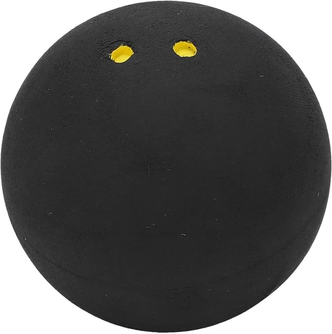 Squashballen - Competitie ballen - Club training - Hoge springkracht - 38 mm - Dubbele gele stip