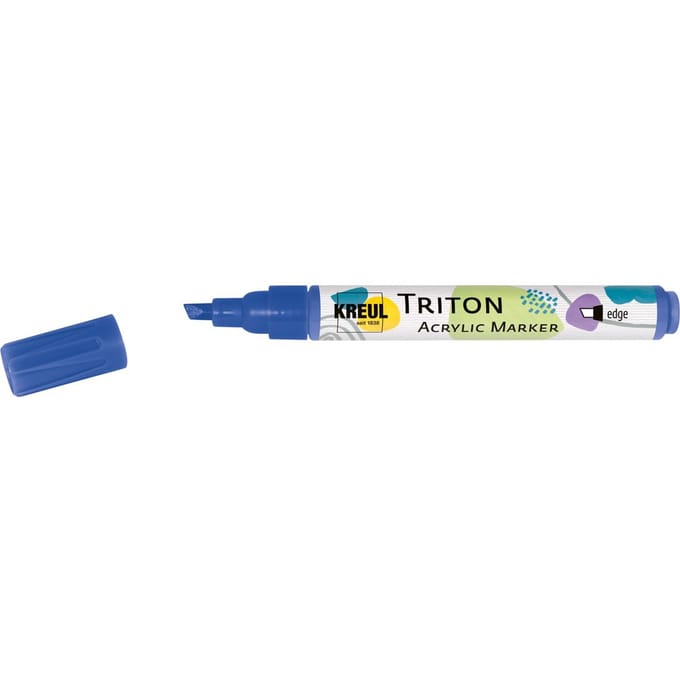 KREUL Triton Acryl Marker "edge" - Ultramarijn Blauw