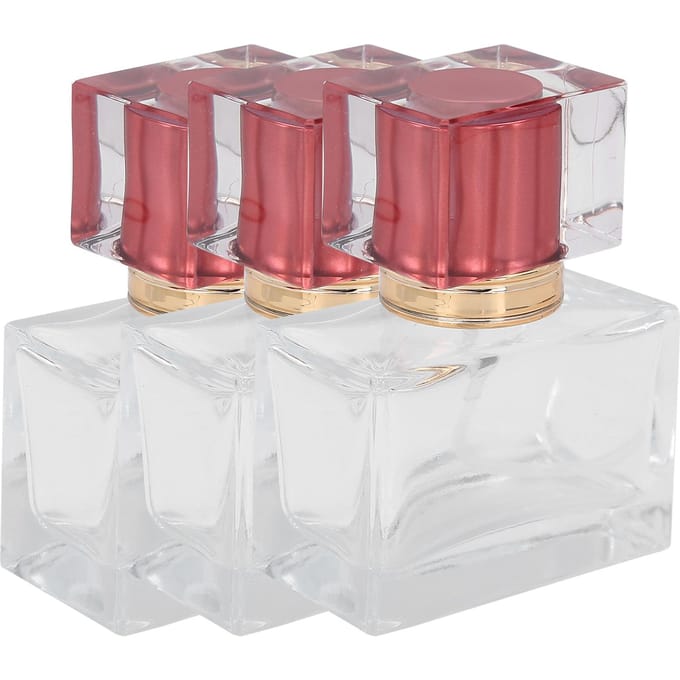 3pcs Flacon de Parfum Vide Rechargeable en Verre Atomiseur Distributeur de Parfum Cosmétique 30ml Violet