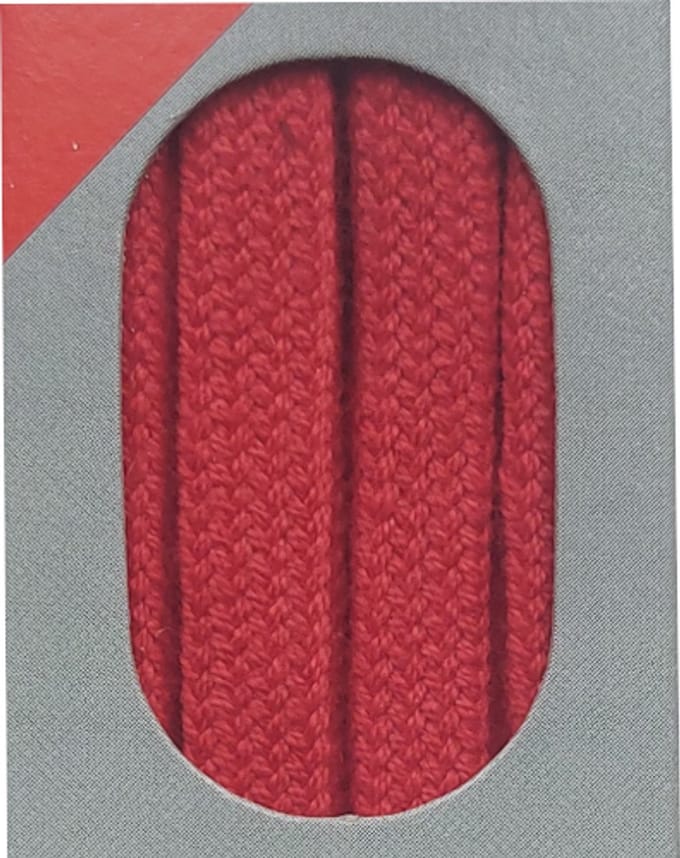 Bob Veter - Rood - Plat - Lengte 75 cm - Breedte 7 mm - Schoenveter