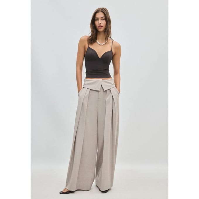Stradivarius Top in korsetstijl  Bruin L