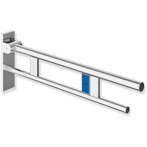 HEWI System 900 folding support rail Duo Design B with flush release (radio) 900.50.18140