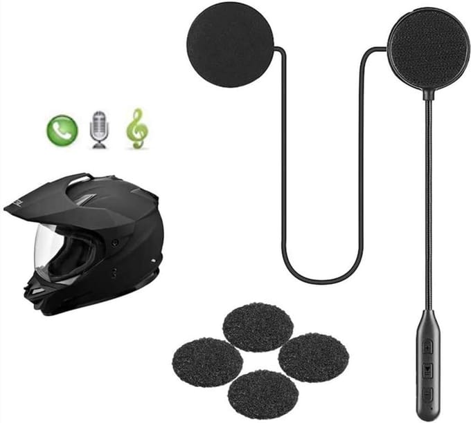 Bluetooth Headset voor Motorhelm met Handsfree Bellen en Muziek