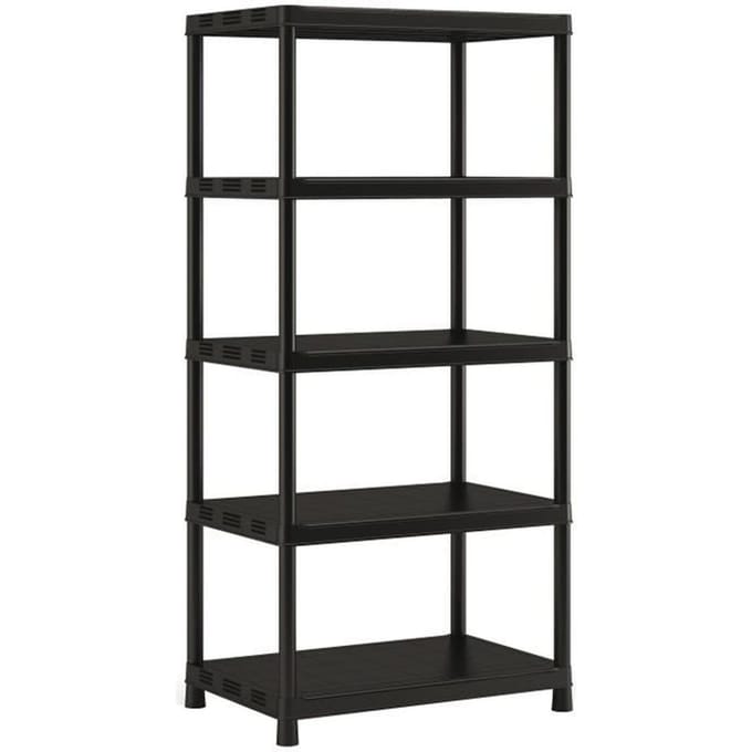 Étagere de rangement XL KETER Plus X/5 - Noir - 90 x 60 x 187 cm - 80 kg / tablette