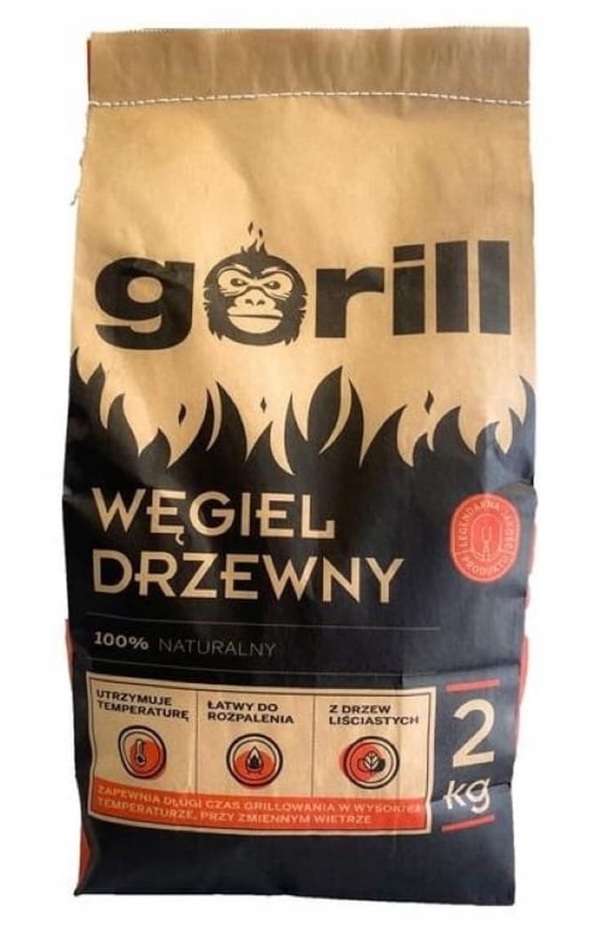 Trans-Pal Gorill - Houtskool - 2kg - Makkelijke Ontsteking - Hittebestendig