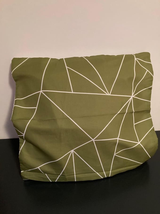 Nordic Geometry Collection Kussenhoes – Olive Green Edition - 45x45 cm