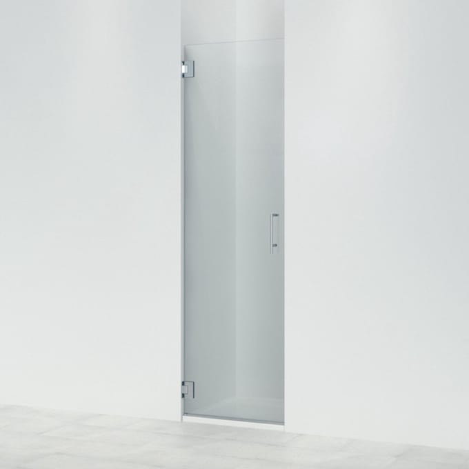 FugaFlow Efficiente Vetro Douchedeur - 60x200cm - profielloos - veiligheidsglas - anti kalk - chroom