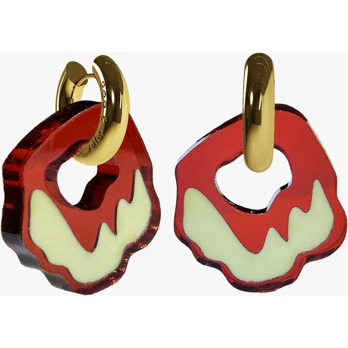 Ace & Tate Unisex Felt Abe Vermilion Größe: OS | Ohrringe Outlet | Unisex | Rot