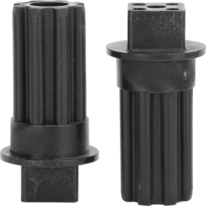 2 STUKS Vleesmolen Schroefkoppeling Zwart Plastic Snelle Installatie Vleesmolen Schroefkoppeling black